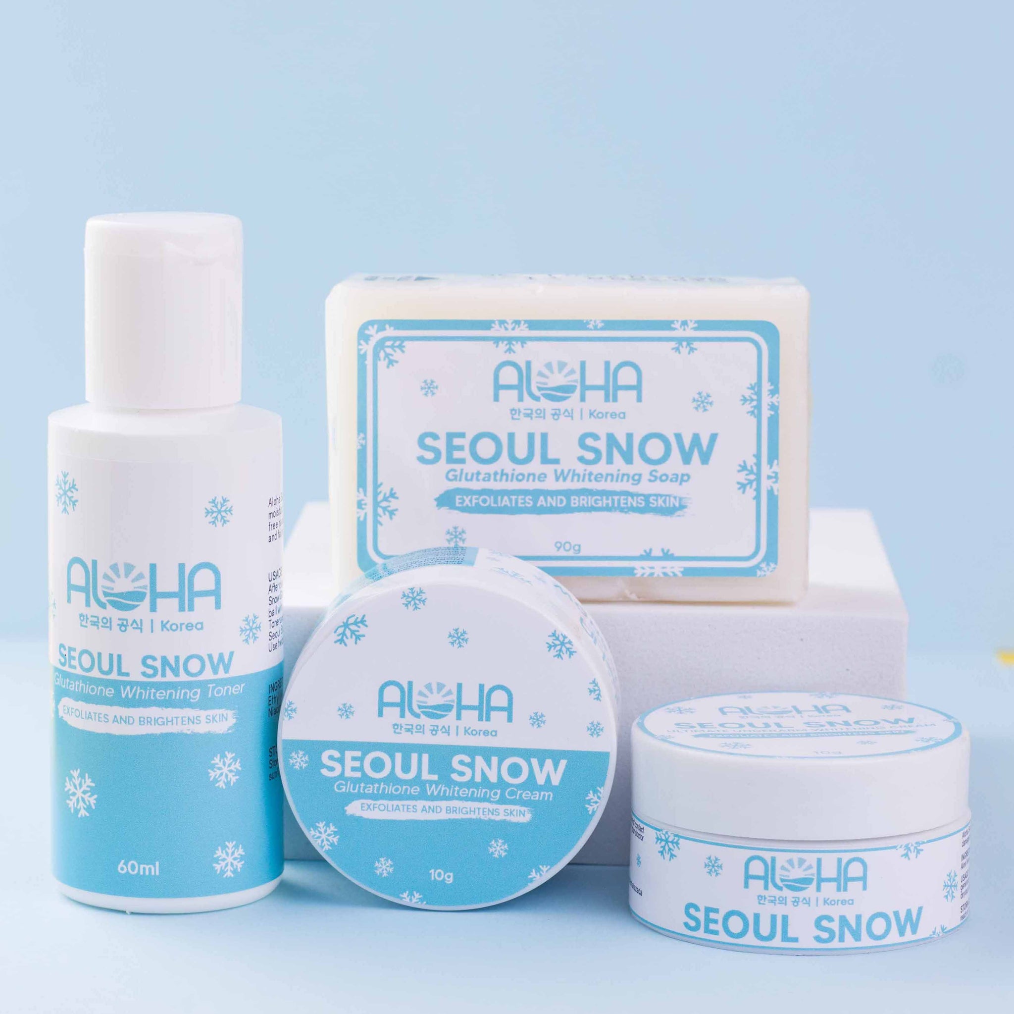 Seoul Snow Glutathione Complete Body Whitening Set Aloha